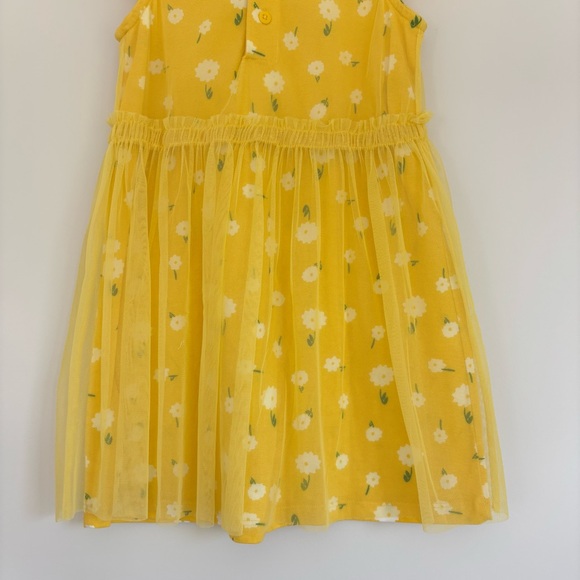 Hanna Andersson Yellow Floral Tulle Dress 5 - Picture 6 of 8